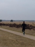 Bezig met mijn eerste 30km run!
